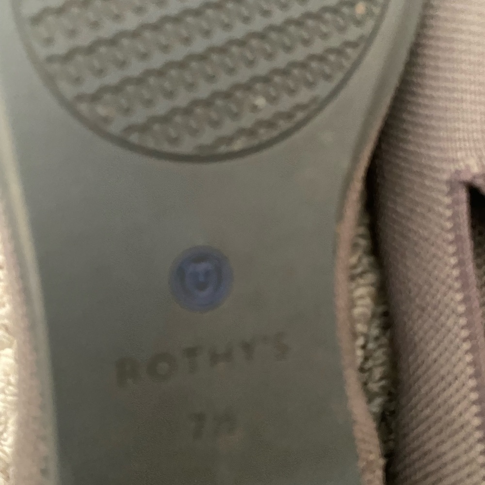 Rothy 7 1/2 barely worn